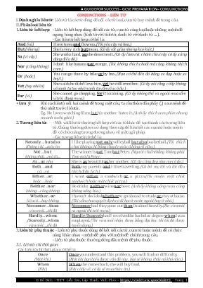 Kỹ năng làm bài thi Tốt nghiệp THPT môn Tiếng Anh - Conjunctions - Liên từ - Đỗ Bình